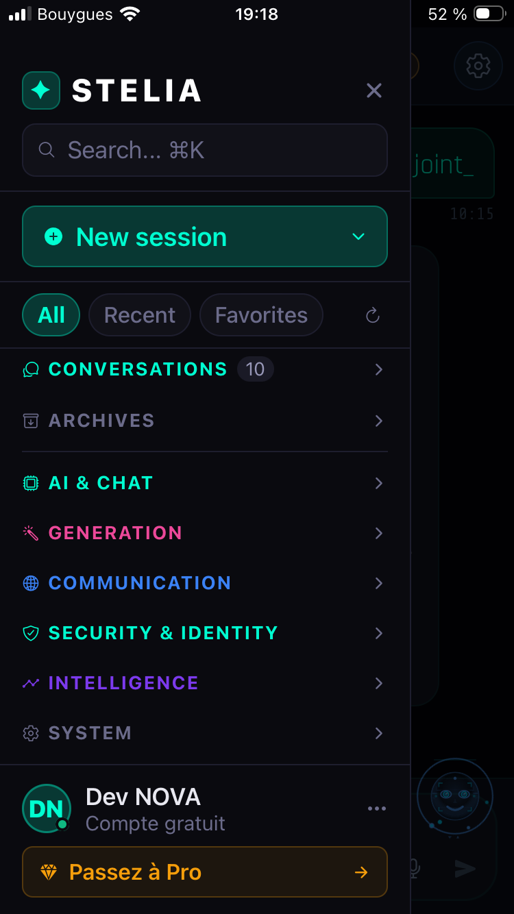 STELIA Sidebar